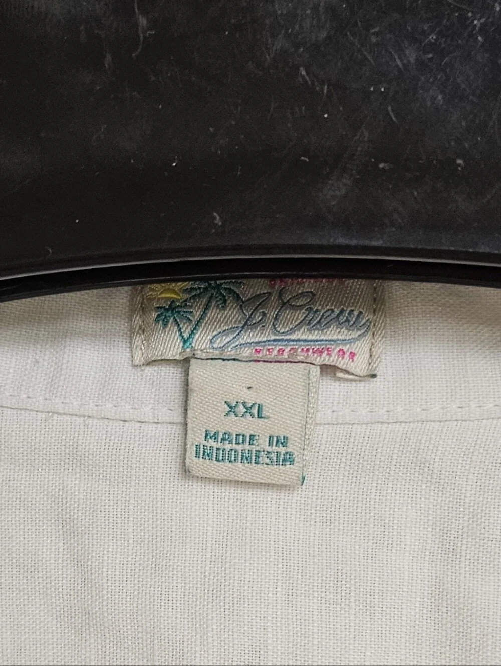 J. Crew Relaxed-Fit Beach Shirt in Linen-Cotton Blend Shirt Coverup White Sz XXL